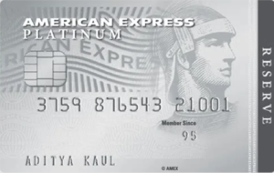 American Express Platinum Reserve Credit Card