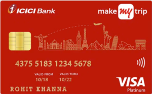 MakeMyTrip ICICI Bank Platinum Credit Card