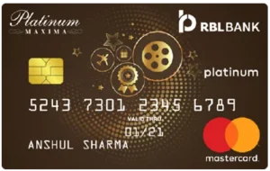 RBL Bank Platinum Maxima Credit Card